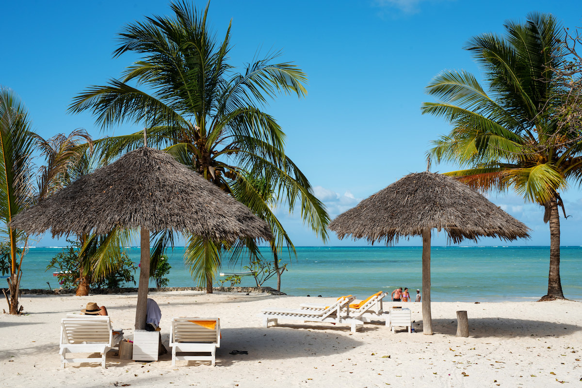 Private-beach-area-with-sunloungers-at-Fun-Beach-Hotel-Zanzibar